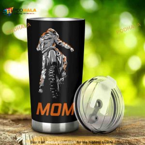 Personalized Motocross Mom Gift Travel Custom Coffee Tumbler