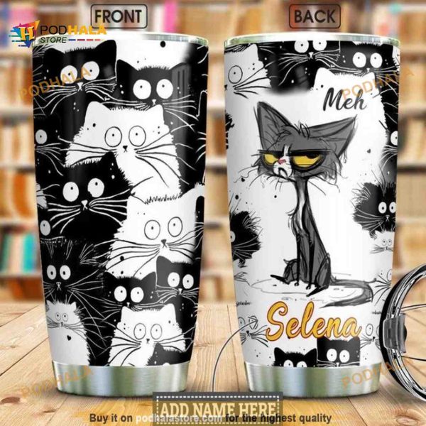 Personalized Name Best Cat Lover Gift Travel Custom Coffee Tumbler