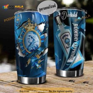 Personalized Name Bombay Sapphire Gin Custom Coffee Tumbler