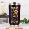 Personalized Name Hippie Sunflower You Are My Sunshine Travel Tumbler, Hippe Gift