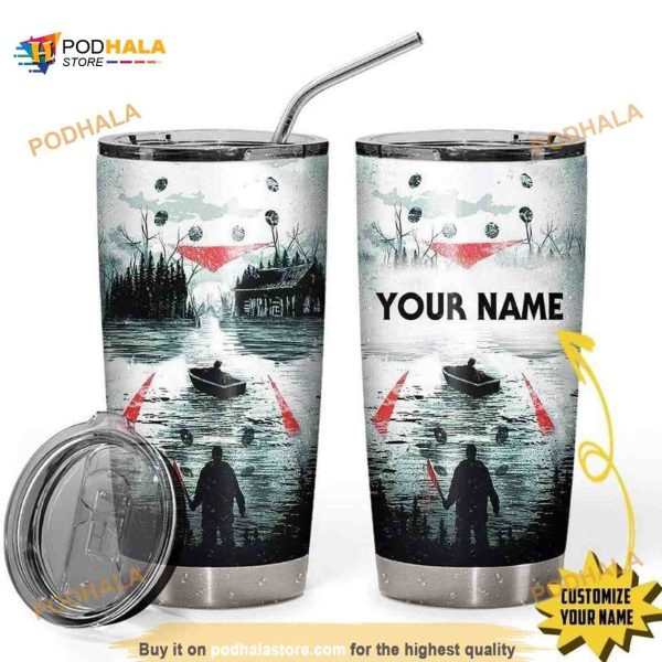 Personalized Name Jason Voorhees Friday The 13th Horror Movies Custom Coffee Tumbler