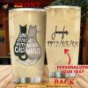 Personalized Name Love Cat Gift Travel Custom Coffee Tumbler All Over Print