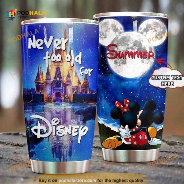 Personalized Name Love Mickey You Are Never Old Disney Tumbler