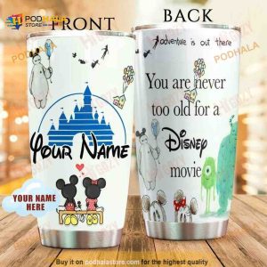 Personalized Name Love Mickey You Are Never Old For Disney Custom Coffee Tumbler