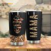 Personalized Name Mama Leopard Lady Skull Us Flag Custom Coffee Tumbler