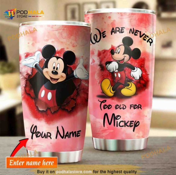 Personalized Name Mickey Disney For Lover Day Travel Custom Coffee Tumbler