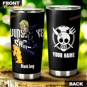 Personalized Name One Piece Vinsmoke Sanji Anime Custom Coffee Tumbler