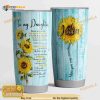 Personalized Name Sunflower To My Daughter Gift For Lover Travel Custom Coffee Tumbler