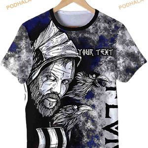 Personalized Name Viking Floki 3D T-Shirt