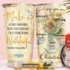 Personalized Name Wake Up Wonderful Sunshine Custom Coffee Tumbler