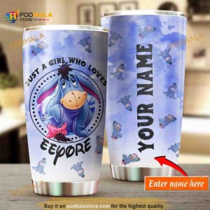 Personalized Name Winnie-The-Pooh Eeyore Gift Travel Custom Coffee Tumbler