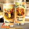 Personalized Name Winnie-The-Pooh Tiger Gift Travel Custom Coffee Tumbler