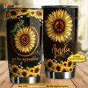 Personalized Name You Are My Sunshine Hippie Sunflower Custom Coffee Tumbler