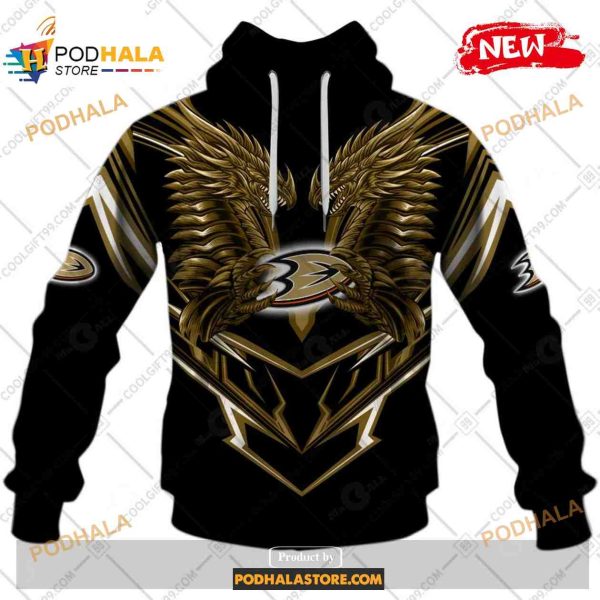 Personalized NHL Anaheim Ducks Dragon Design Hoodie 3D