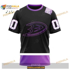 Personalized Nhl Anaheim Ducks Special Black Hockey Fights Cancer Kits New Version Hoodie 3d 3