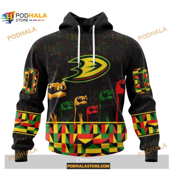 Personalized NHL Anaheim Ducks Special Design Celebrate Black History Month Hoodie 3D