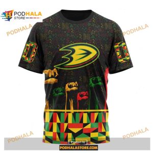 Personalized Nhl Anaheim Ducks Special Design Celebrate Black History Month Hoodie 3d 3