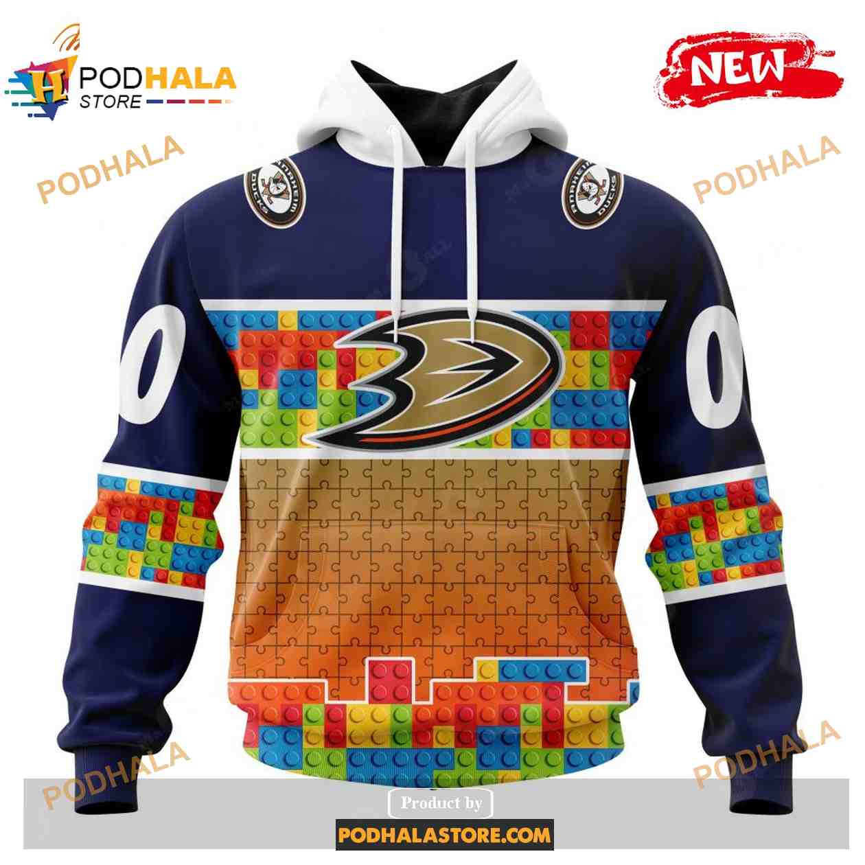 Custom NHL Anaheim Ducks Special Gradient Design Sweatshirt Shirt