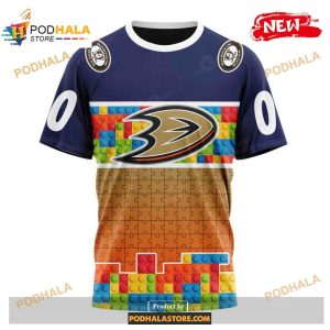 Personalized Nhl Anaheim Ducks Special Design Puzzle Game Gradients Full Color Hoodie 3d 3