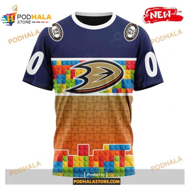 Personalized NHL Anaheim Ducks Special Design Puzzle Game Gradients Full Color Hoodie 3D