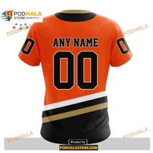 Personalized Nhl Anaheim Ducks Special Reverse Retro Redesign Hoodie 3d 4