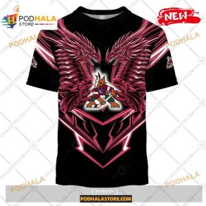 Personalized Nhl Arizona Coyotes Dragon Design Shirt Hoodie 3d 2