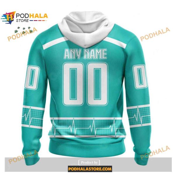 Personalized NHL Arizona Coyotes Honoring Healthcare Heroes Shirt Hoodie 3D