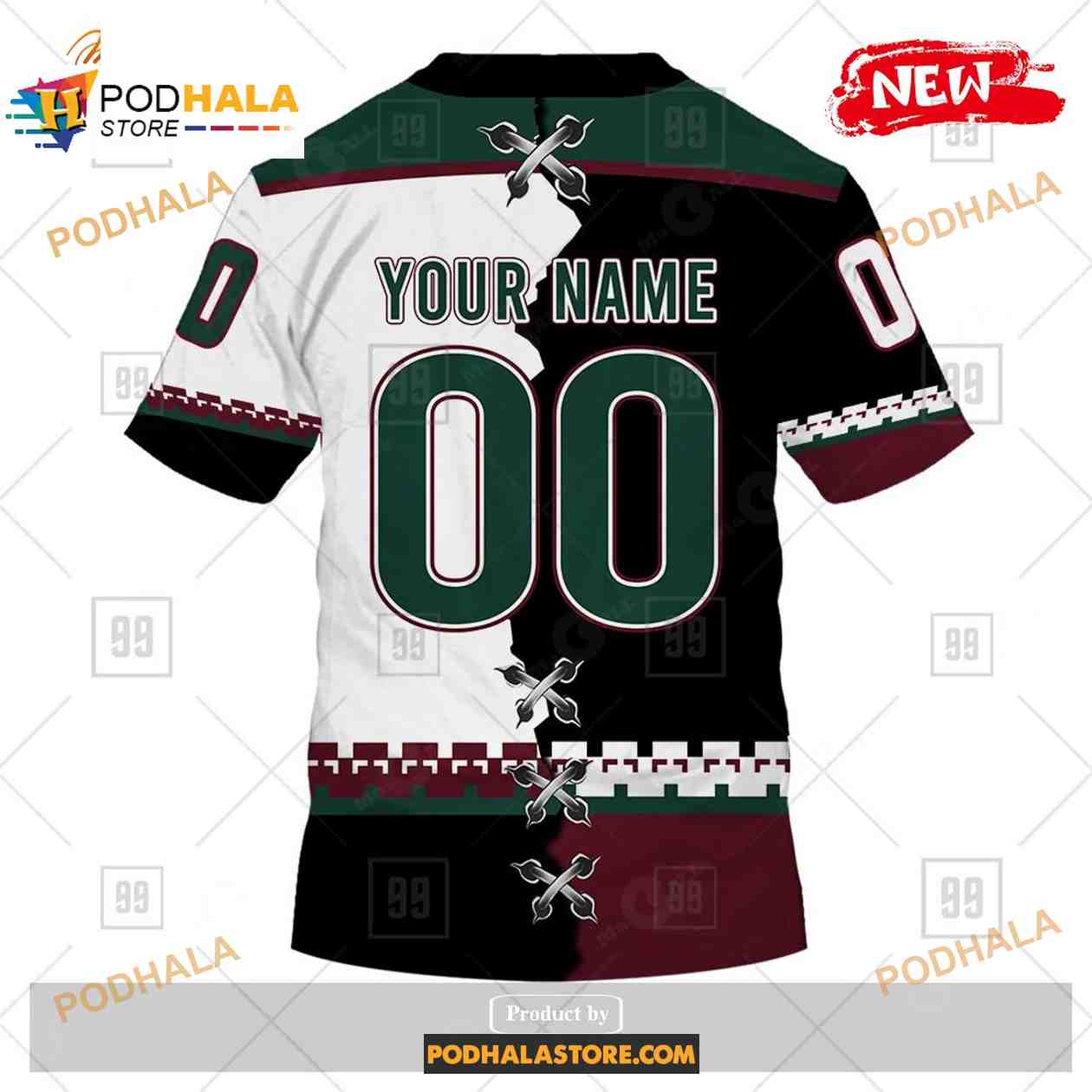 Personalized NHL Arizona Coyotes Special Reverse Retro Redesign