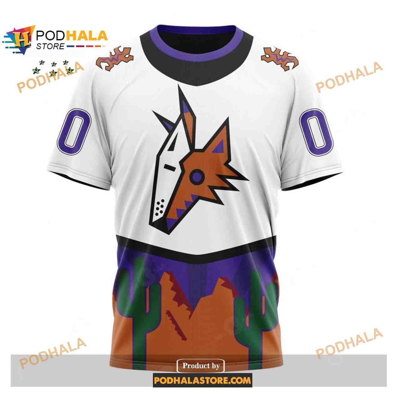 Personalized Phoenix Coyotes Arizona Coyotes 90s Vintage Away