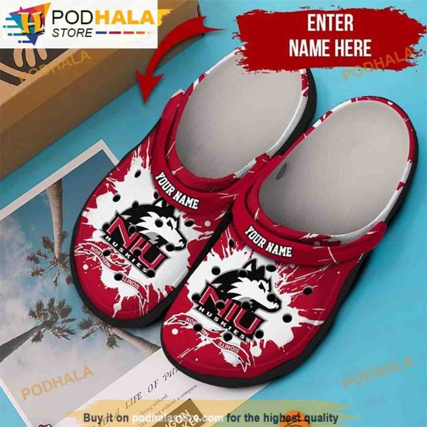 Personalized Northern Illinois Huskies Ncaa Football 3D Funny Crocs