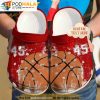 Personalized Number Basketball 3D Funny Crocs