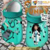 Personalized Nurse Girl Mint 3D Funny Crocs