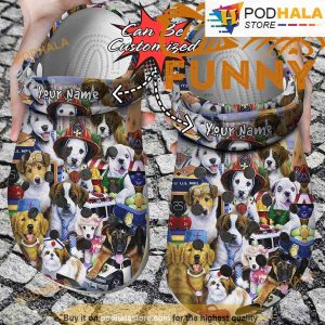 Personalized Nurse Working Puppies 3D Funny Crocs Classic Clog