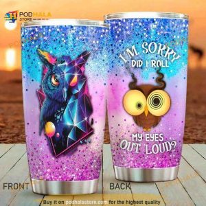 Personalized Owl Colorful Gift Travel Custom Coffee Tumbler