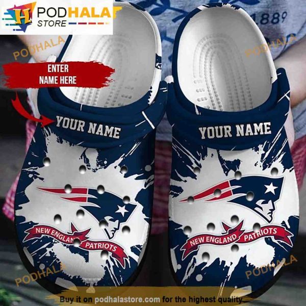 Personalized Patriots Ncaa Football 3D Funny Crocs