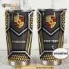 Personalized Peace Love Porsche Car Custom Name Coffee Tumbler