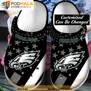 Personalized Philadelphia Eagles 3D Funny Crocs Slippers
