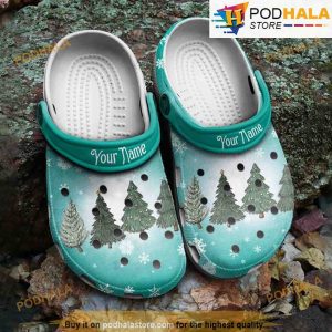 Personalized Pine Tree Christmas 3D Funny Crocs