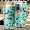 Personalized Pug Dog Theres No Place Likes Home Gift 3D Printed Custom Coffee Tumbler