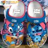 Personalized Read A Book Stitch 3D Funny Crocs Clog Shoes