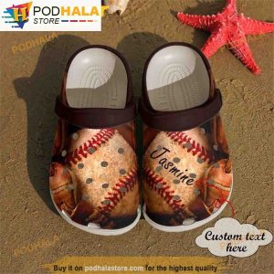 Personalized Retro Baseball Gifts 3D Funny Crocs