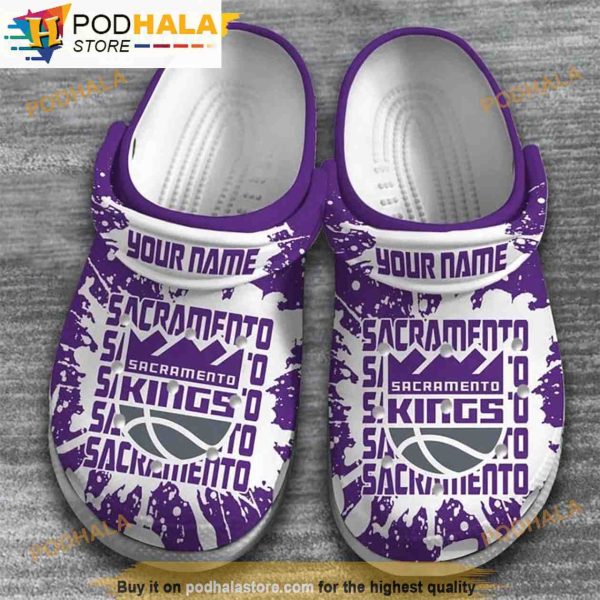 Personalized Sacramento Kings NBA 3D Funny Crocs Clog Shoes