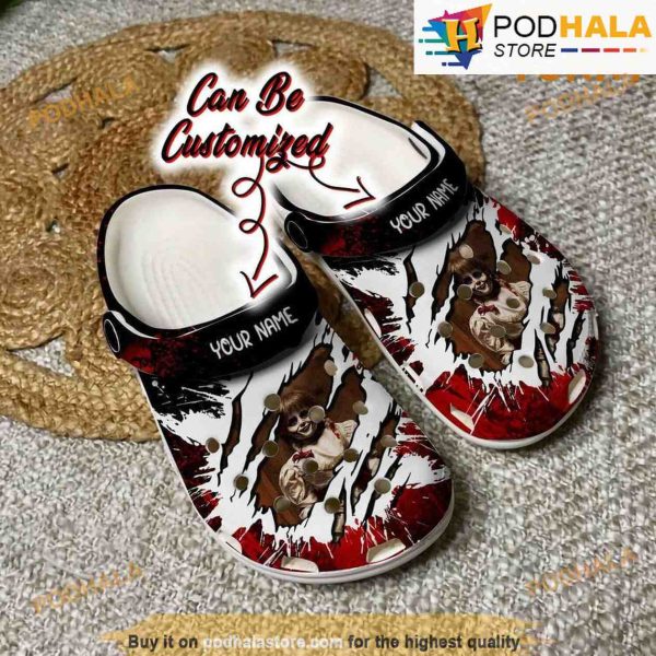 Personalized Scary Annabelle 3D Funny Crocs Halloween