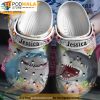 Personalized Shark Flower 3D Funny Crocs
