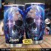 Personalized Skull Earth Gift Travel Custom Coffee Tumbler