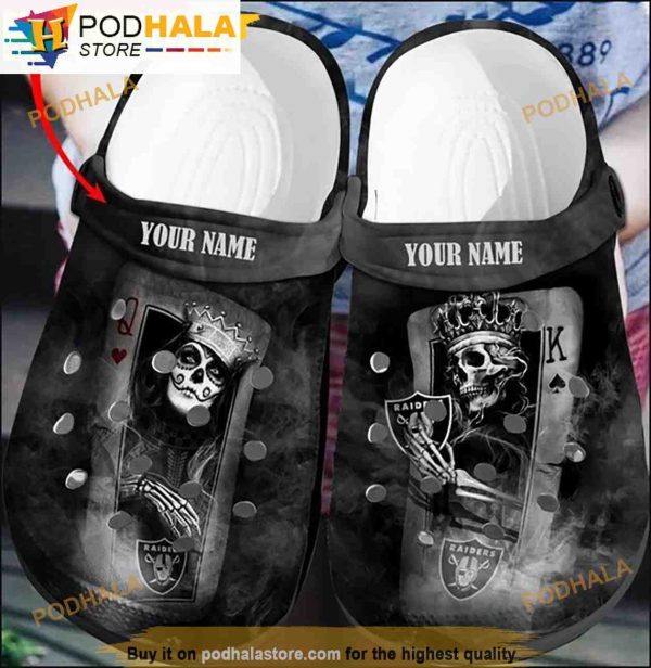 Personalized Skull Queen X Skull King Raiders 3D Funny Crocs
