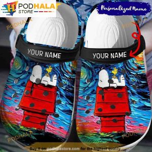 Personalized Snoopy Painting 3D Funny Crocs Clog
