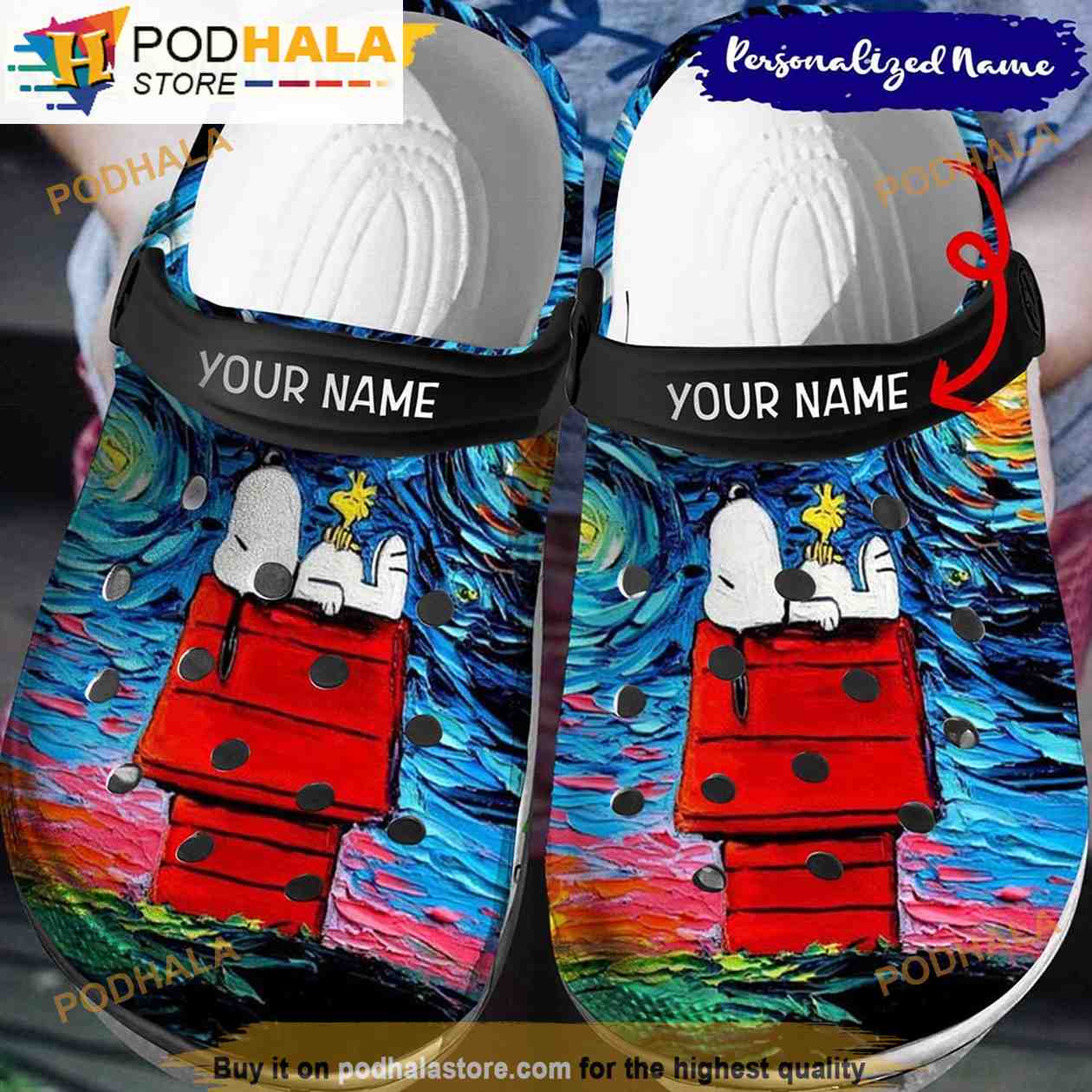 Personalized Snoopy Painting 3D Funny Crocs Clog Personalized Snoopy Painting 3D Funny Crocs Clog