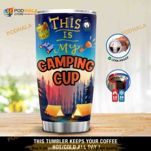 Personalized This Is My Camping Cup Gift Travel Custom Coffee Tumbler