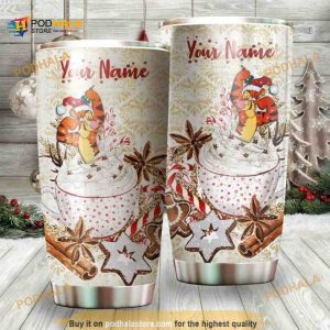 Personalized Tiger Winnie The Pooh Noel Gift Travel Custom Coffee Tumbler